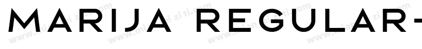 Marija Regular字体转换